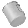 Outdoor Drinking Cup with Foldable Handle Titanium Mug with Lid