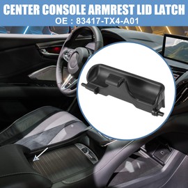 X AUTOHAUX Car Center Console Armrest Lid Latch Auto Console Lock Knob Replacement 83417-TX4-A01 Black Fit for Acura RDX 2013-2018