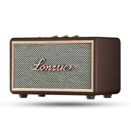 Retro Portable Bluetooth Speaker,Vintage Wireless Speaker with 80W Loud Bass Subwoofer,10000mAh Battery Power,Aux Input,SD Card Slot,USB Port,TWS Pairing for Home/Party/Outdoor/Office-Black - Color: Brown