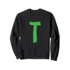 Creative Bold Green Letter T - Design Alphabet - Marker