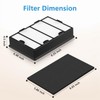 3 Pack HAPF600 HEPA Filter Replacement for Holmes Air Purifier,