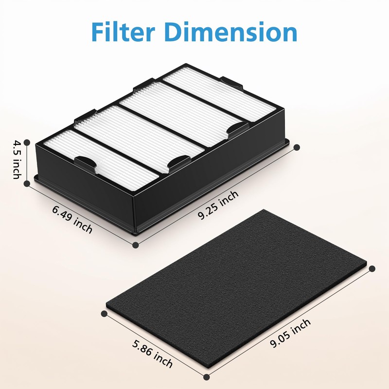 3 Pack HAPF600 HEPA Filter Replacement for Holmes Air Purifier,