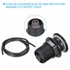 sourcing map Garbage Disposal Air Switch Button 32mm Dia Black,