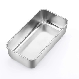 P&P Chef Loaf Pan Set, 9 x 5 Inch Bread Pans, Stainless Steel Loaf Toast Baking Pans F...