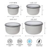 Oggi Prep, Store & Serve Plastic Bowl w/See-Thru Lid- Dishwasher,