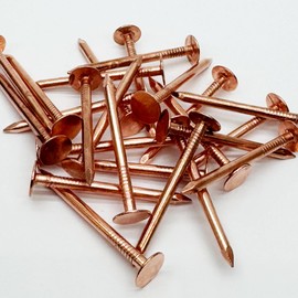1.75” Copper Roofing Nails Premium Quality for Roofing, Flashing Qty (Approx 690 nails) - 5 lbs