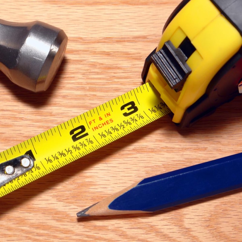 5m x18mm Self-Locking, Retractable Tape Measure, Metric Measuring Metres, Ideal