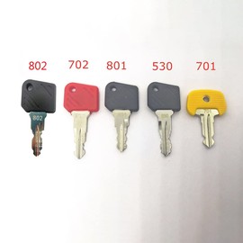 GAOHOU 530 701 702 801 802 Electric Stapler Ignition Key Compatible with Linde Jungheinrich Komatsu STILL Forklift Truck, Pack of 5