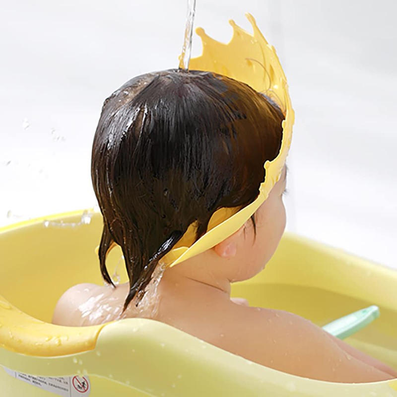 MOLY'S Crown Shampoo Hat Prince Princess Adjustable Length for Children