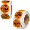 1000 Labels Use First Stickers for Food Service, 1.5-inch Wide,