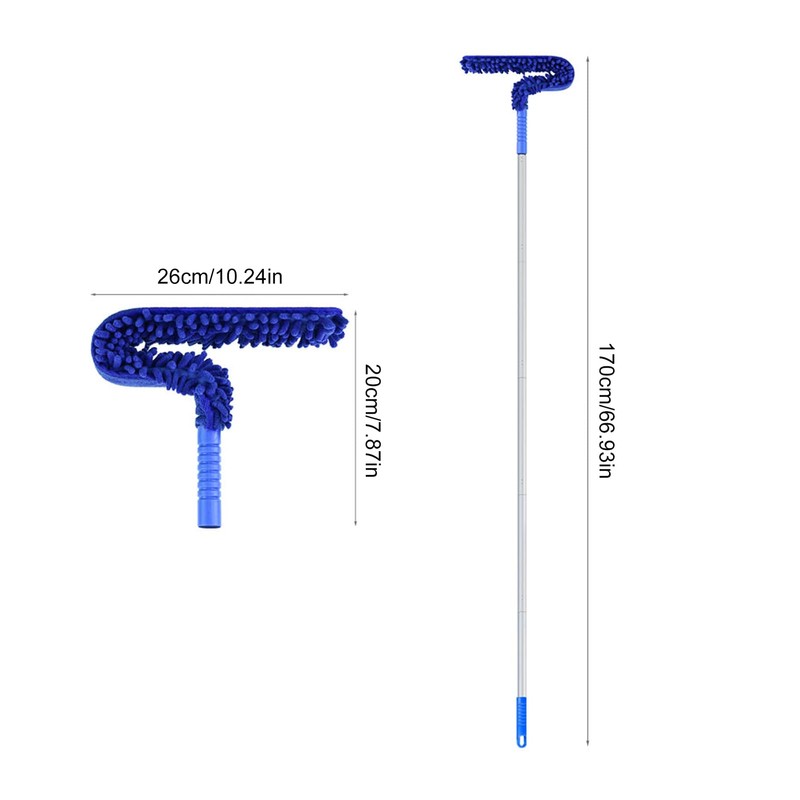 Mulcort Extendable Ceiling Fan Duster, Feather Duster with Bendable Pad,