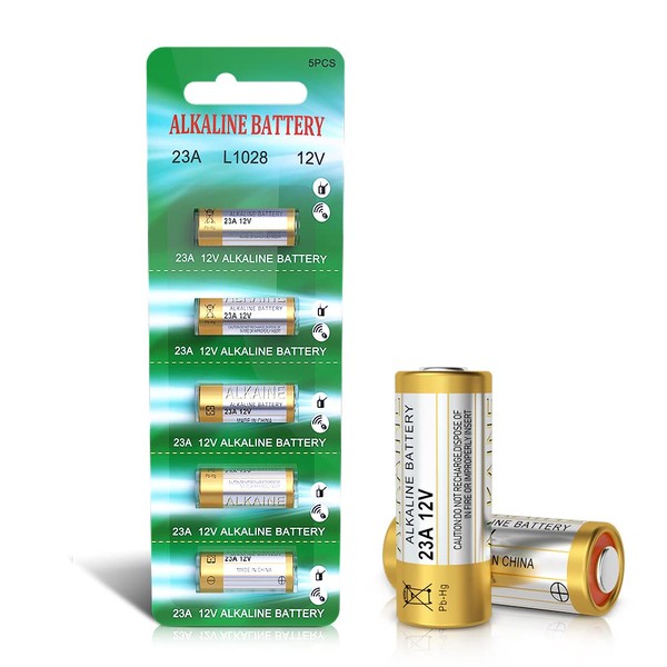 Beidongli 23A 12V Alkaline Batteries A23S MN21/23 L1028 A23 12V Battery 5 Piece 【3 Years Warranty】