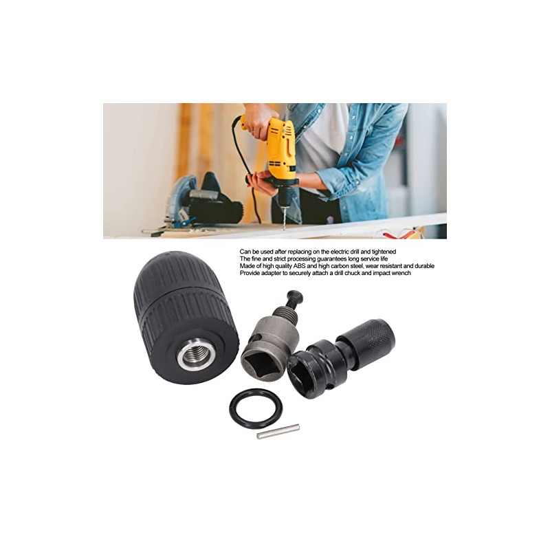 Impact Driver Drill Chuck, Self-Locking Keyless Chuck, Electric Impact Wrench,