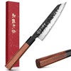 HEZHEN Kiritsuke Knife, 5.8 Inches Small Chef Knife, 3 Layers