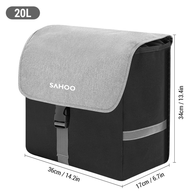Bike Rear Seat Bag 20L Large Capacity Bicycle Rear Rack