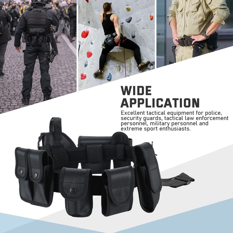 ATPEAM Security Guard Equipment Belt - 10 in 1 Multifunctional