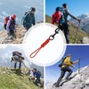 Snap Hook Clip with Rope - Portable Though Anti-Lost Strap