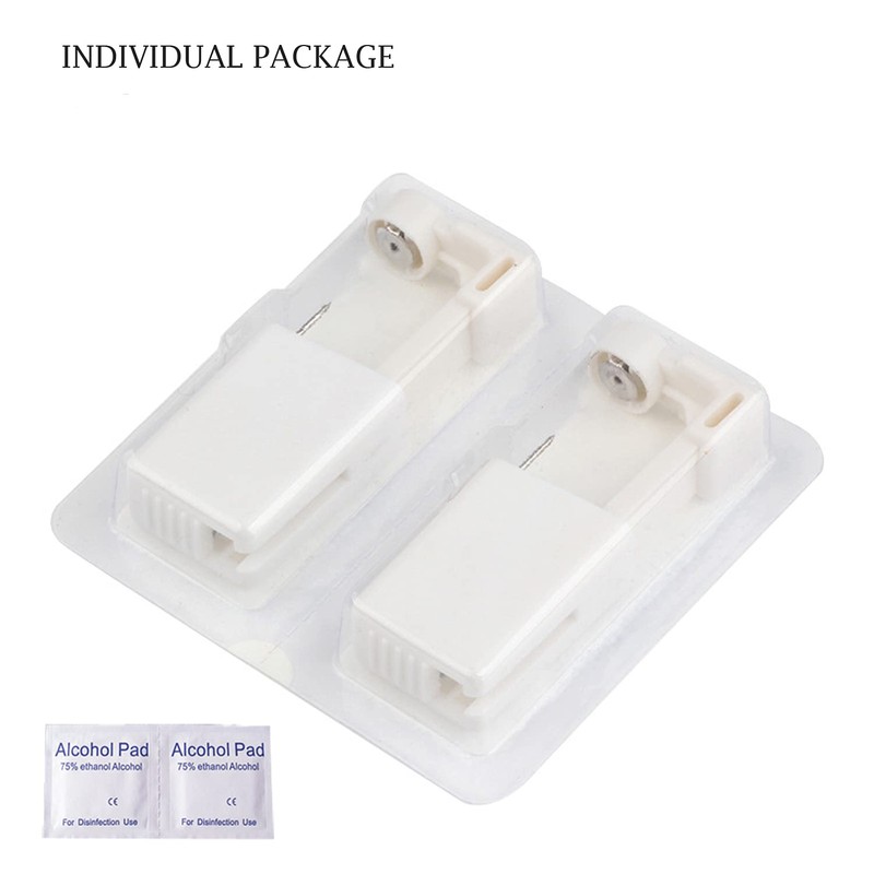 LeFeirr Ear Piercing Kit Disposable Ear Piercing Earrings Gun Silver