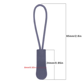 20Pcs Replacement Zipper Pulls Zipper Pull Cord ExtenderZipper Tab Tags Cord Extension Fixer for Luggage Handbags, Backpacks, Jackets, Purse Man Women