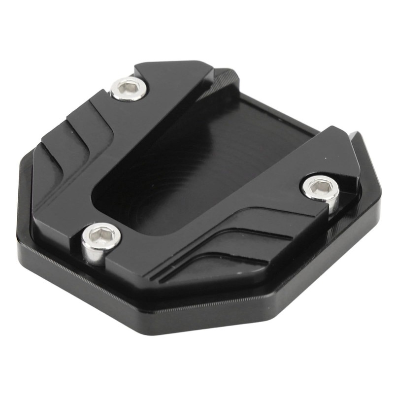 Demeras Motorcycle Side Stand Plate Pad, Universal Fashion Appearance Anodic