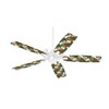 Famingos and Flowers White - Ceiling Fan Skin Kit fits