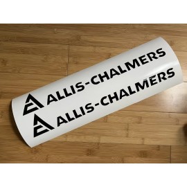 AC Allis Chalmers Decal 18” Long (set Of 2) Black Stickers Replacement Tractor