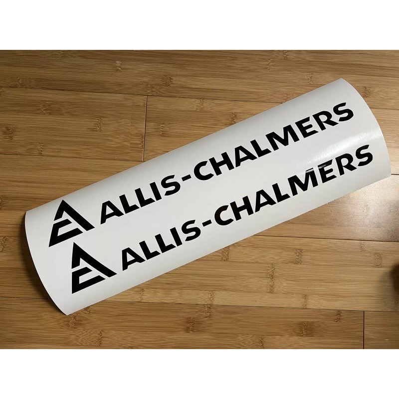 AC Allis Chalmers Decal 18” Long (set Of 2) Black