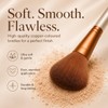 Glamza 12-Piece Make-up Brushes Set with Metal Case, Gold and