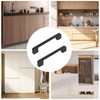 AIWMQYYF 10Pcs Cabinet Handle, Black Cabinet Handle, Hardware Drawer Handle,