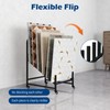 WYJREES 12-Tier Tile Display Rack, Rolling Tile Display Stand for