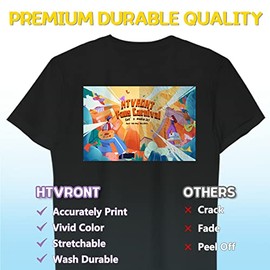 HTVRONT Heat Transfer Paper for Dark T Shirts -20 Pack 11x17" Iron on Transfer Paper for Inkjet Printer, Easy to Use Printable Heat Transfer Vinyl, Vibrant Color, Durable & Soft