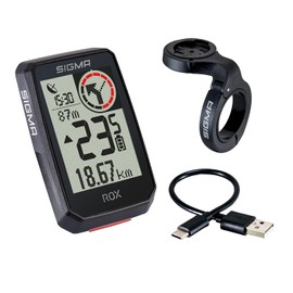 SIGMA ROX 2.0 Nero Top Mount Set| Ciclocomputer senza fili con navigatore GPS e OVERCLAMP| Navigatore GPS outdoor per un’esperienza indimenticabile