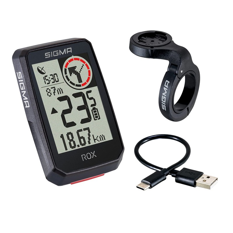 SIGMA ROX 2.0 Nero Top Mount Set| Ciclocomputer senza fili