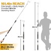 Gzlozak Clothes Hanger Reaching Hook, 49"-91" High Reach Garment Hook