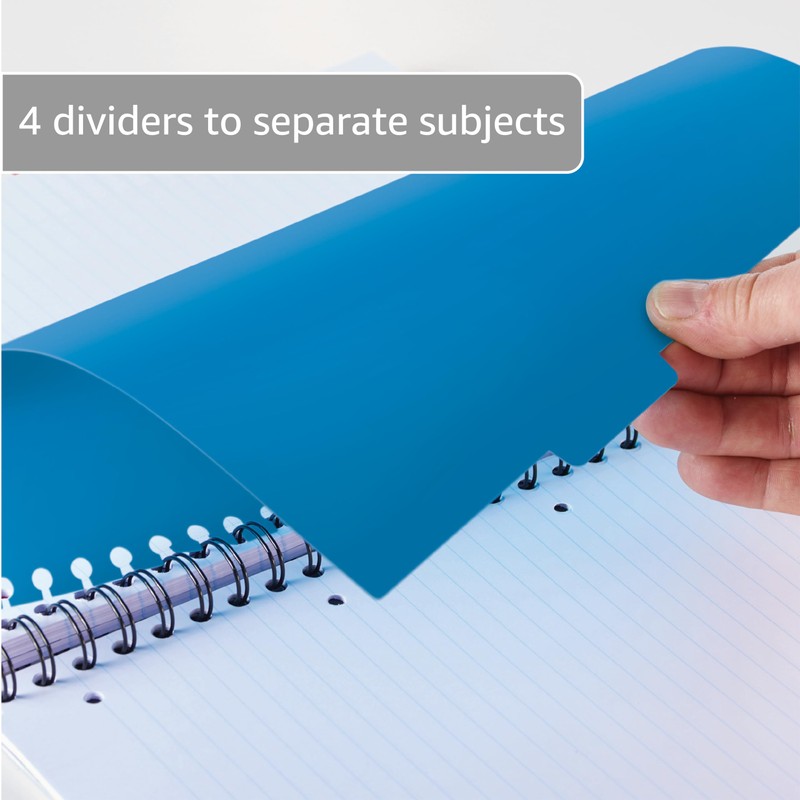 Oxford Campus, A4 Project Book, A4 Notebook Lined with Dividers,