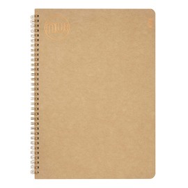 NU: Notebooks - Kraft Range - Manilla Wire Bound A4 Notebook - Stationery Notebooks - Professional Notepad - 160 Pages
