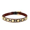 West Star Texas Western Leather Belt Gold Berry with Triangular