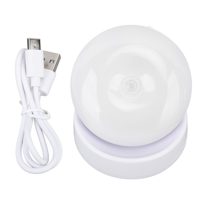 LED Motion Sensor Night Light ABS 360 Degree Rotating Rechargeable