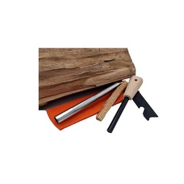 Fire Starter Set Fire Steel 7 cm Magnesium Survival Outdoor Bushcraft Camping 4-Piece Set