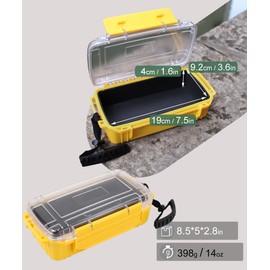 Uxwuy Waterproof Box Dry Box for Kayaking Boat Waterproof Storage Box