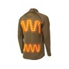Muddy Outdoors Men's Nucleus Heated Base Layer Shirt Brown Clay