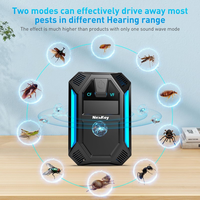 Ultrasonic Pest & Insect Repeller, Ultrasonic Repellent for Roach, Rodent,