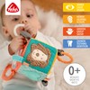 Fehn 066029 Activity Cube Funky Friends – Motor Skills Toy