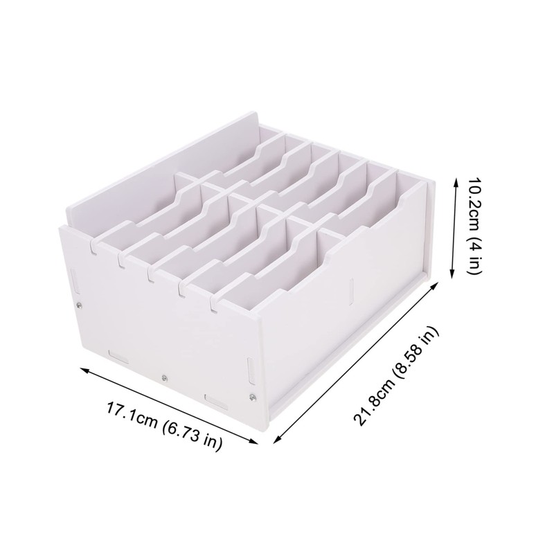 Kichvoe Cell Phone Holder Storage Box Desk Organizer for Classroom