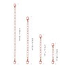 SEWACC 12pcs Necklace Extenders Chain Extenders for Necklaces Alloy Jewelry