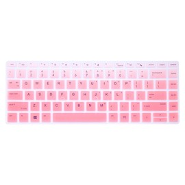 Silicone Keyboard Skin Compatible for 14" HP ProBook 440 445 G5 G6 G7, 14" HP ProBook 640 G4 G5, HP ProBook 430 G5 13.3", HP ProBook x360 440 G1 14" [Not for Probook 430/440/640 G1 G2 G3] -Pink Ombre