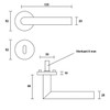 ck-türbeschläge New Orleans Door Handle Set Matt Black for Room