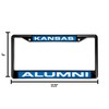 Kansas Jayhawks Alumni Black Metal (Set of 2 Frames) Laser