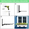 Window Box Brackets 2 Pack, Adjustable Planter Box Brackets (7.8