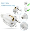 Schuko Plug Pack of 3 Plugs 250 V 10/16 A